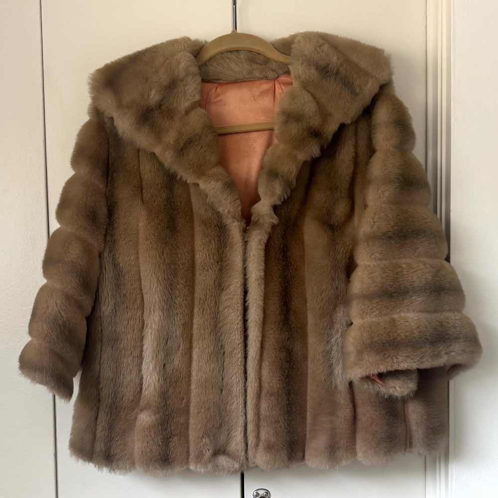 Vintage rare faux fur beautiful jacket
